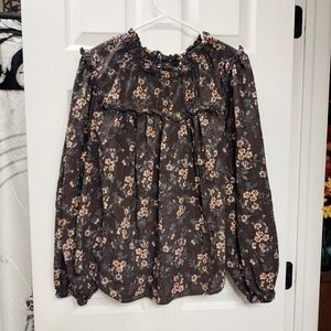 Ana Brown Blouse Size 3X